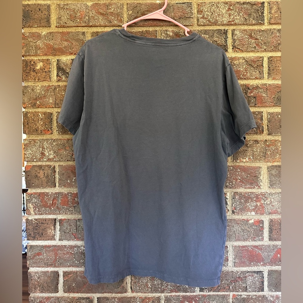 Madewell Garment-Dyed Allday Crewneck Graphic Tee - Size L Palm & Wave Graphic - Picture 3 of 7